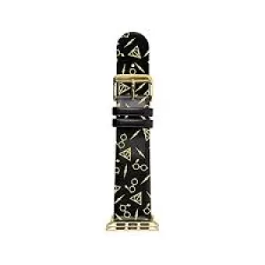 image of Harry Potter - Black Printed Apple Watch Strap - Officially Licensed HP5160