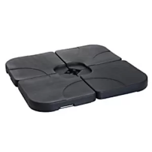 Image of OutSunny Umbrella Base Set 8700g HDPE 50 x 50 x 7.5 cm
