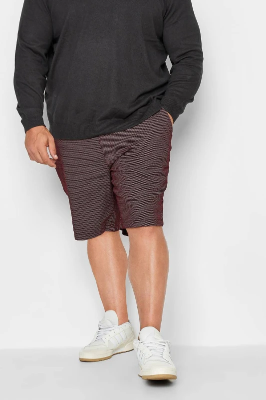 Image of BadRhino BadRhino Men Chino Shorts in Red Size: 42R Red 42R Male 5063110344728