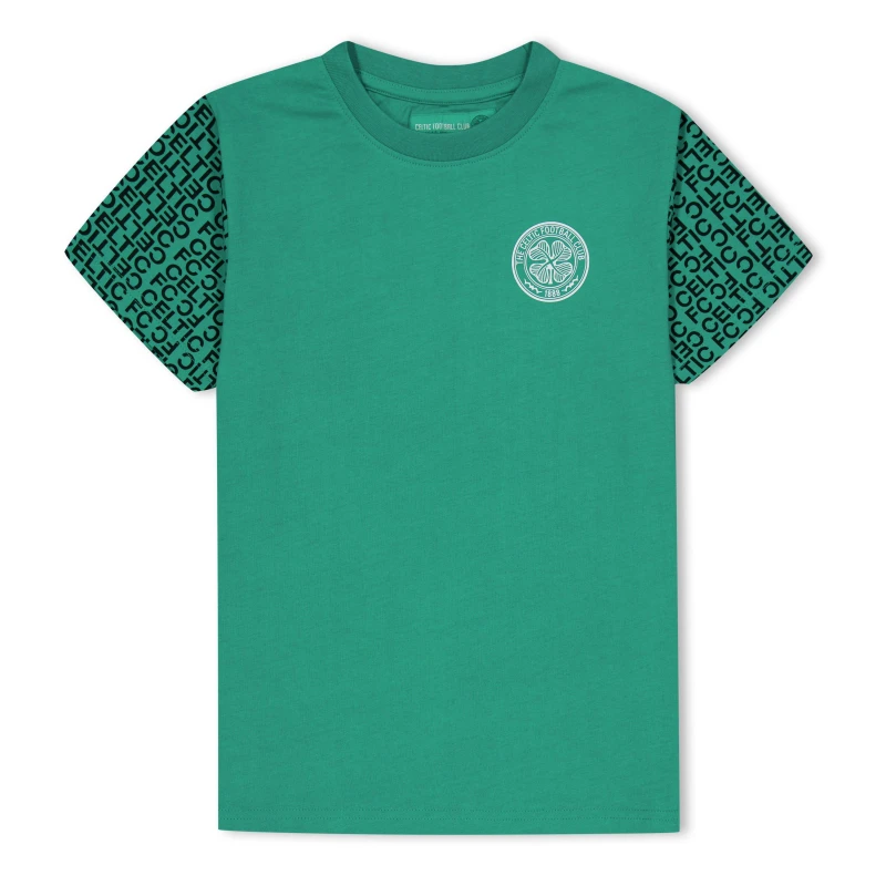 Image of Source Lab Celtic Graphic T-Shirt Juniors - Green Green 7 - 8 Years