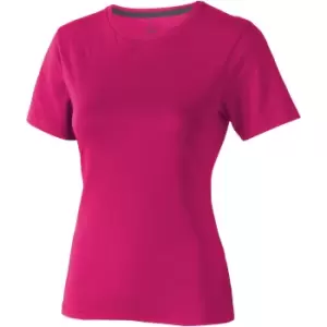 Elevate Womens/Ladies Nanaimo Short Sleeve T-Shirt (XS) (Pink)