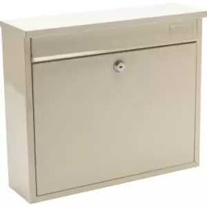 image of Burg-Wachter Elegance Post Box Antique in Cream Galvanised Steel