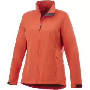 image of Elevate Womens/Ladies Maxson Softshell Jacket (L) (Orange)