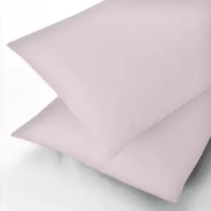 Image of Sanderson 600 Thread Count Double Flat Sheet, Pink
