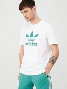 Image of adidas Originals Trefoil T-Shirt - White</b>, Size XS, Men