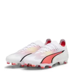 image of Puma Ultra Ultimates.1 Adults Firm Ground Football Boots - White