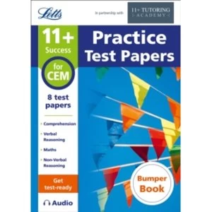 image of 11+ Practice Test Papers (Get Test-Ready) Bumper Book, Inc. Audio Download: For the Cem Tests