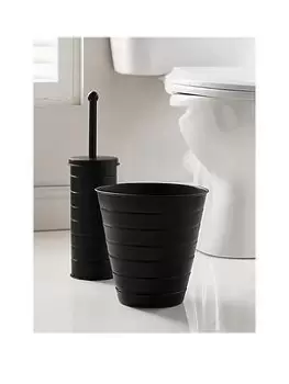 image of Our House Toilet Brush And Bin Set