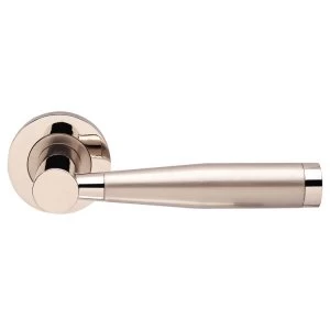 image of Jedo Alexander Door Handle on Round Rose