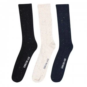 Image of SoulCal 3 Pack Boot Socks Mens - Black/Peacoat