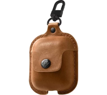 image of TWELVE SOUTH AirSnap AirPod Leather Case Cover - Brown