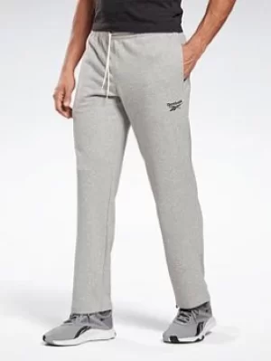 Image of Reebok Identity Open Hem Joggers, Black Size M Men