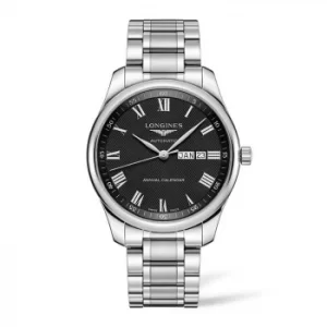 image of Longines Master Mens Stainless Steel Bracelet Watch