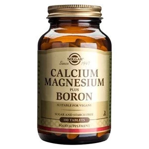 Image of Solgar Calcium Magnesium plus Boron Tablets 100 tablets