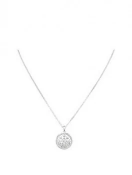 image of Simply Silver Sterling Silver Snowflake Shaker Necklace