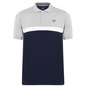 image of VOI Pescara Polo Shirt Mens - Grey/White/Navy