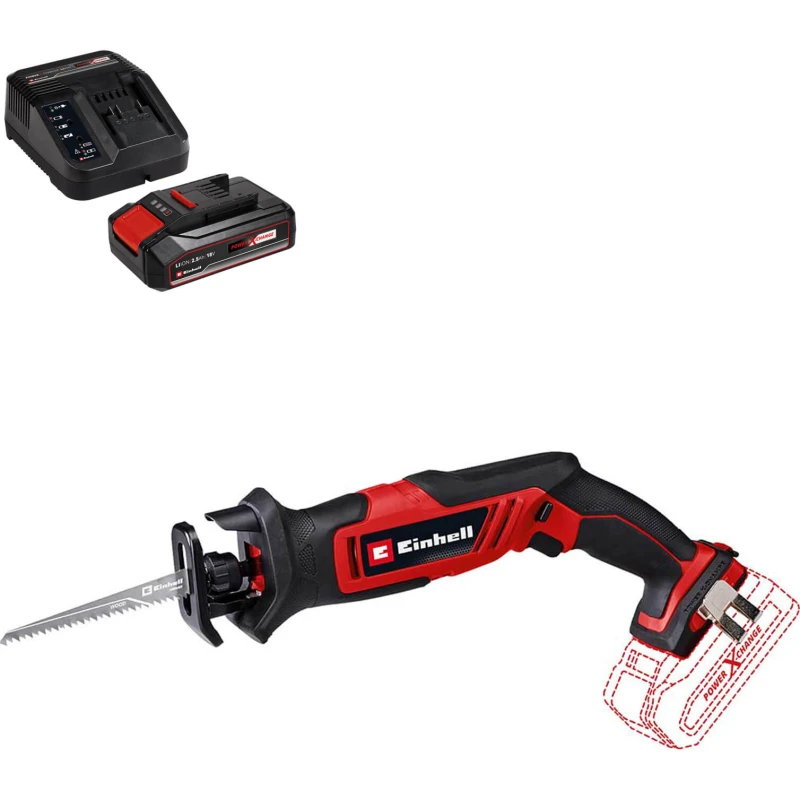 Image of Einhell TE-AP 18/13 Li 18v Cordless One Handed Reciprocating Saw TE-AP 18/13 Li Batteries: 1 x 2.5ah Li-ion