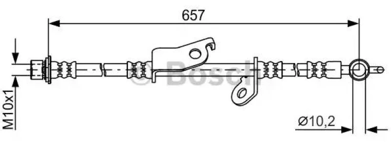 Image of Bosch 1 987 481 788 Brake Hose Brake Hose (83)