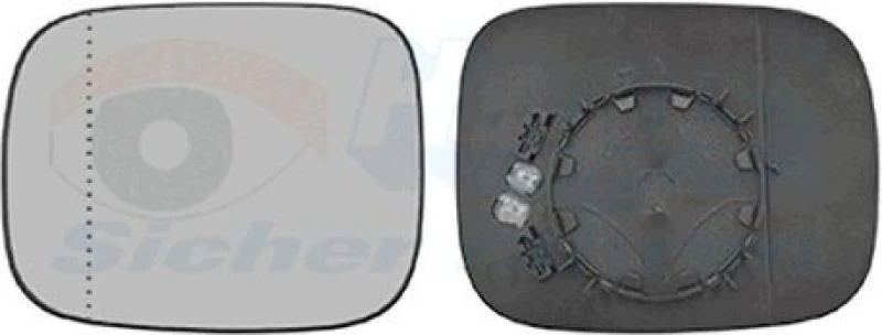 Image of VAN WEZEL Wing mirror glass VAN WEZEL 5938835