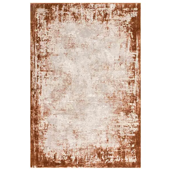 Image of Asiatic Kuza 200X290Cm Border Terracotta Rug KUZA2002900002
