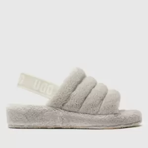 image of UGG Grey Fluff Yeah Terry Slippers