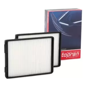 Image of TOPRAN Pollen filter 500 222 Filter, interior air,Cabin filter BMW,5 Limousine (E39),5 Touring (E39)