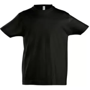 Image of SOLS Kids Unisex Imperial Heavy Cotton Short Sleeve T-Shirt (6yrs) (Deep Black)