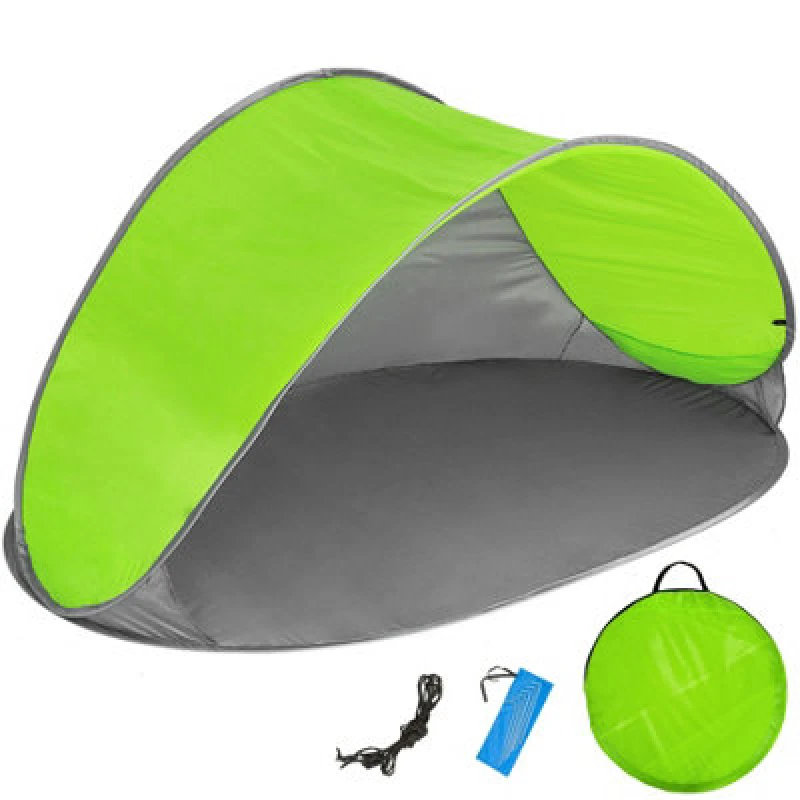 Image of Tectake Beach Tent Jasmin - Grey/green