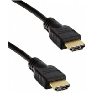 image of 4World High Speed 1m Black HDMI Cable with Ethernet