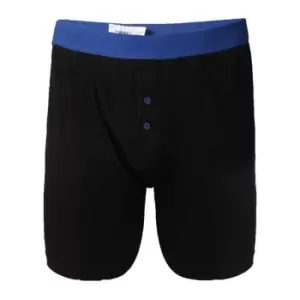 image of Duke Mens Ranger Kingsize Boxer Shorts (2 Pairs) (2XL) (Black)