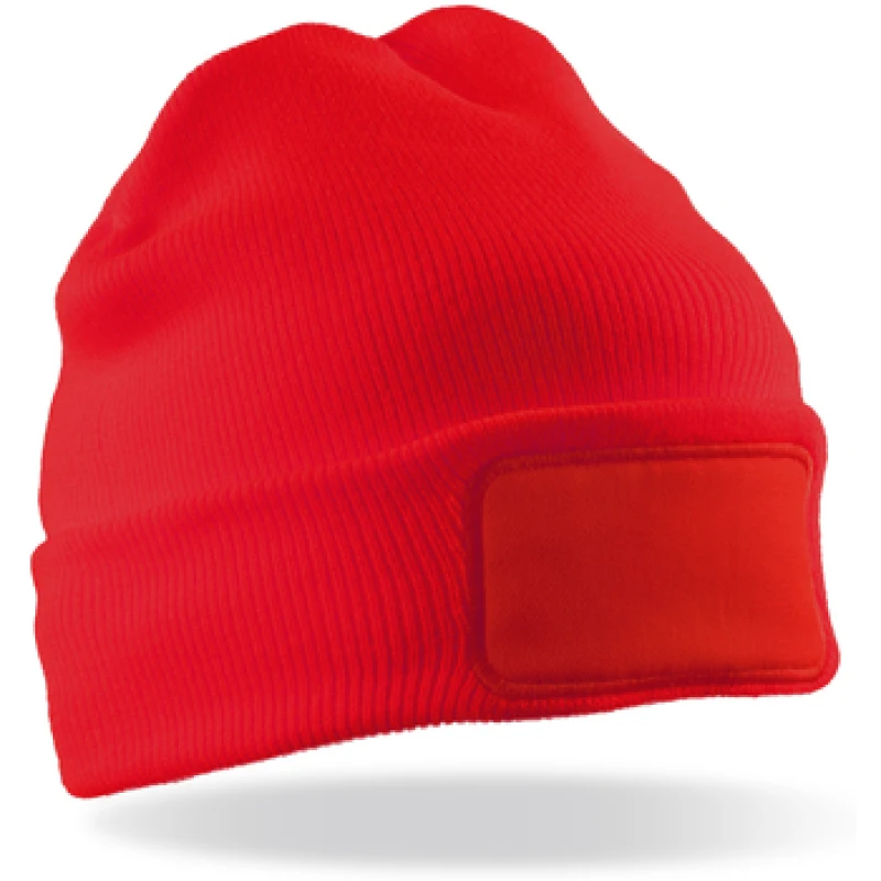 Image of Result Result Men Thinsulate Printer Beanie in Red Red One Size Male 5059699807297
