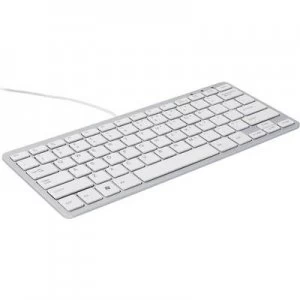 Image of R-GO Tools Compact USB Keyboard Belgian, AZERTY Black Ergonomic