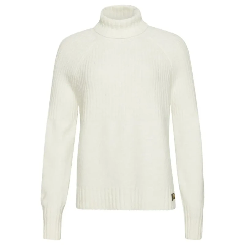 Image of Superdry Womens ribbed sweater Superdry Essential Blanc Female M