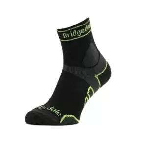 Image of Brigdedale TRAIL RUN Lightweight T2 Merino Sport 3/4 Crew Mens - Medium Black
