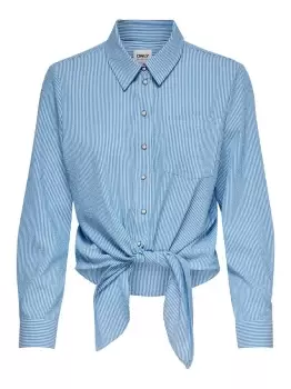 Image of ONLY Tie Detail Shirt Women White