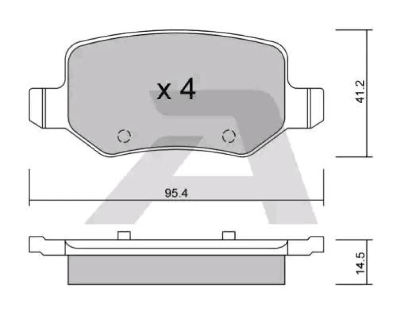 Image of AISIN Brake pad set AISIN BPMB-2006