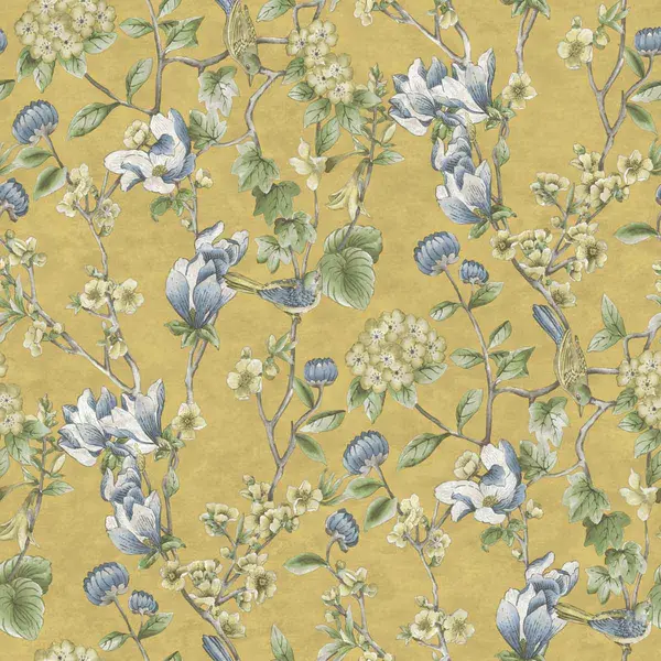 Image of Holden Decor Holden Decor Floral Bird Trail Ochre