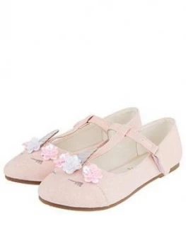 image of Monsoon Girls Lola Unicorn Ballerina - Pale Pink