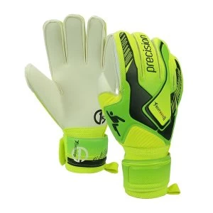 Image of Precision Junior Heatwave II GK Gloves Lime - Size 3