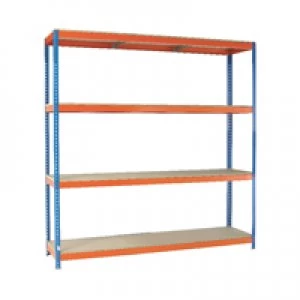 image of Slingsby VFM OrangeZinc Heavy Duty Painted Shelving Unit 379233