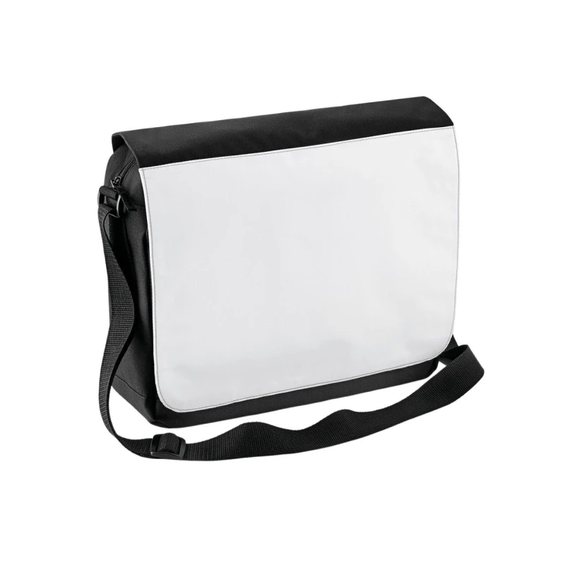 Image of Bagbase Sublimation Messenger Bag Black unisex