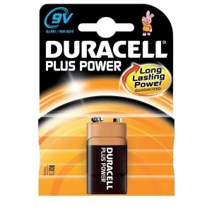Image of Duracell Plus Battery 9V Pack of 1 81275454