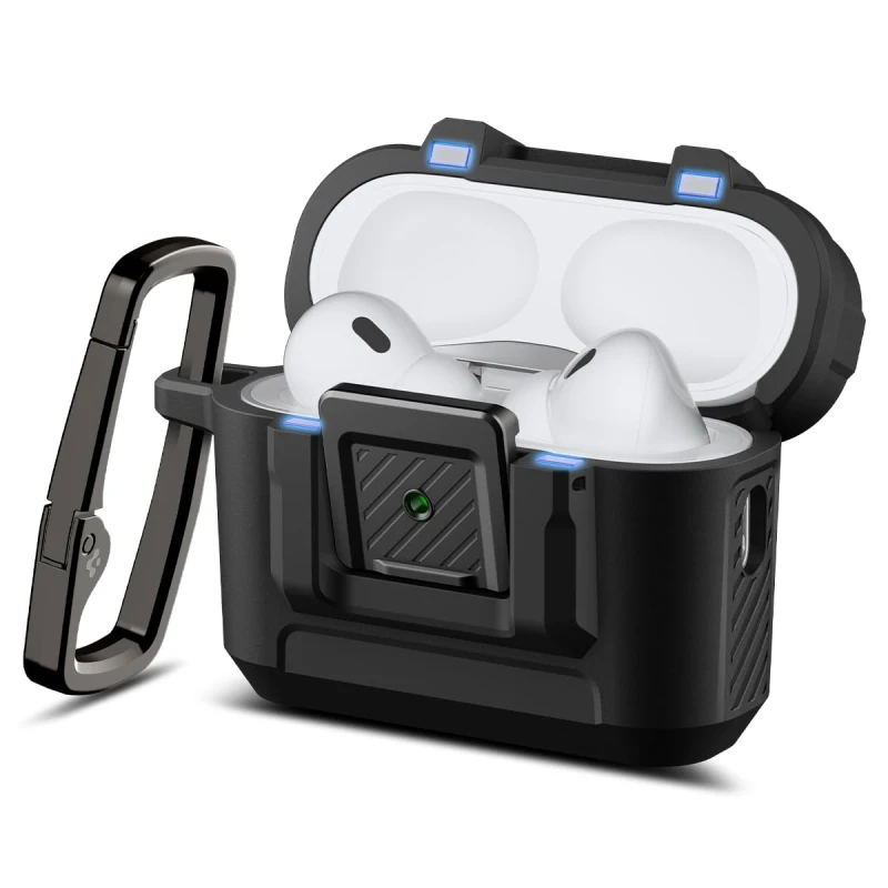 Image of Spigen Lock Fit AirPods Pro 3 Case Matte Black