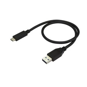 image of StarTech USB-A to USB-C Cable - M/M - 0.5 m - USB 3.1 (10Gbps)