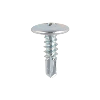 Image of 4.2 x 13.5mm Wafer Head Self Drilling Screw BZP Qty 1000 - Timco