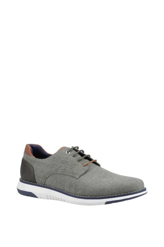 Image of Hush Puppies Mens Bruce Lace Up Trainers Shoes - UK 11 Green male GDE2767KHA11
