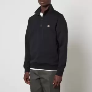 Image of Dickies Mens Oakport Quarter Zip Sweatshirt - Black - M