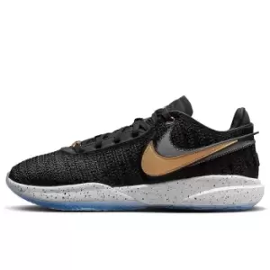 Image of Nike Lebron 20 Fab 5, Black/Metallic Gold-White-Pure Platinum, size: 10, Male, Basketball Performance, DJ5423-003