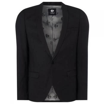 Image of Twisted Tailor Hemmingway Skinny Fit Suit Jacket - Black