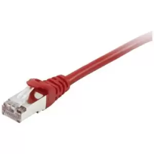 Image of Equip 605520 RJ45 Network cable, patch cable CAT 6 S/FTP 1m Red gold plated connectors